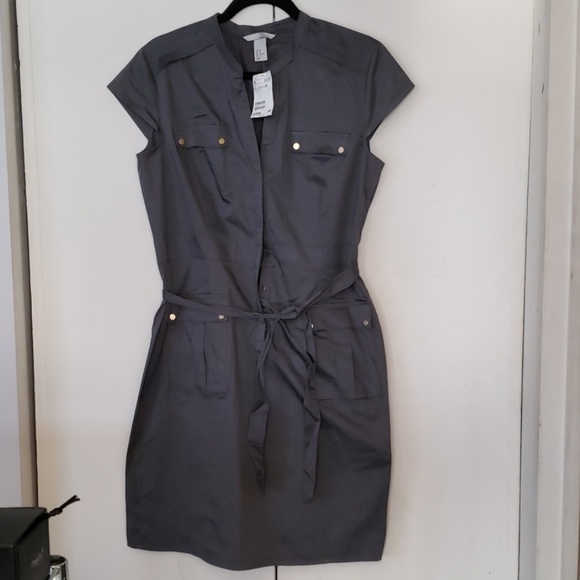 H&M Dresses & Skirts - NWT - H&M gray, cap sleeve dress